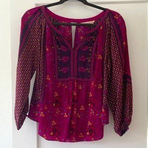 REBECCA TAYLOR Floral Blouse - size Small